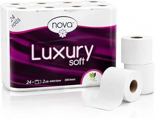Nova Luxury Soft Toilet Tissue 2 Ply 18pcs 350 Sheets