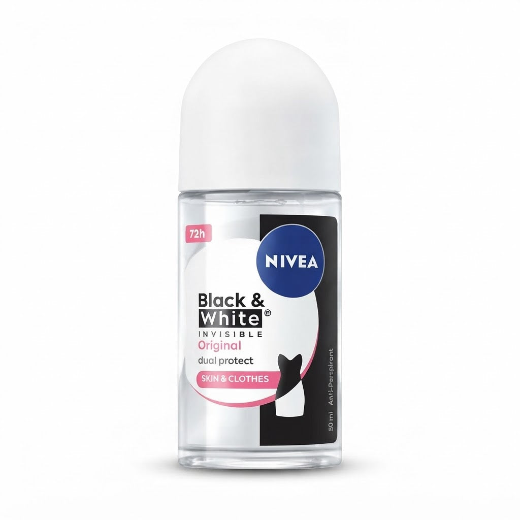 NIVEA Black & White Invisible Original Anti-Perspirant Roll-On 50ml