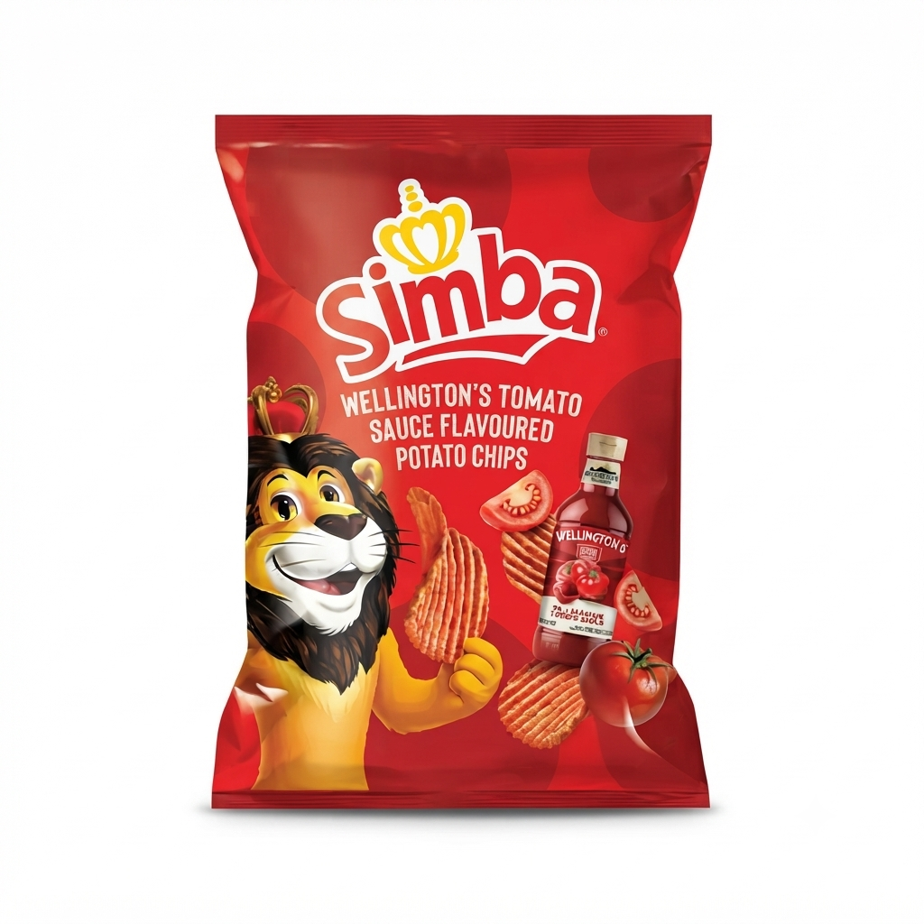 Simba Wellington's Tomato Sauce Flavoured Potato Chips 120g
