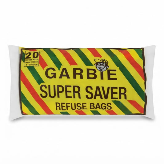 Garbie 20 Pack Super Saver Refuse Bags 750mm x 950mm