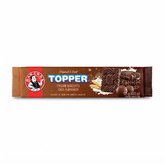Bakers Topper Chocolate Flavoured Cream Biscuits 125g