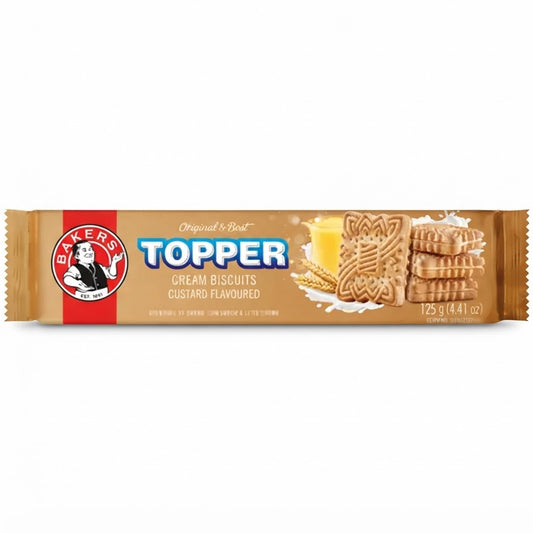 Bakers Topper Vanilla Flavoured Cream Biscuits 125g