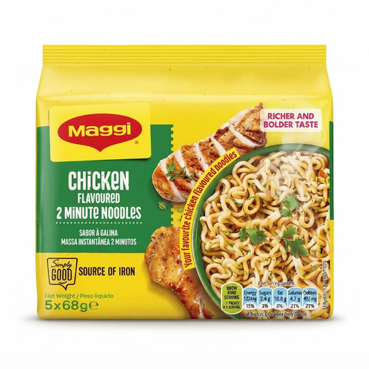 Maggi Chicken Flavoured 2 Minute Noodles 5 x 68g