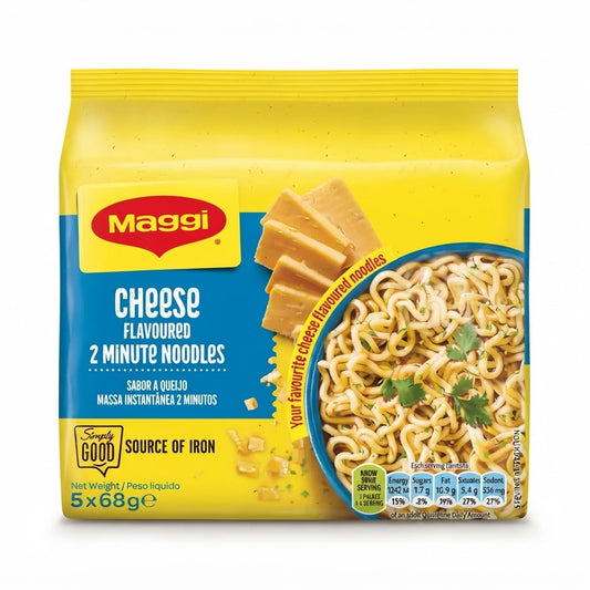 Maggi Cheese Flavoured 2-Minute Noodles 5 x 68g