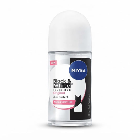 NIVEA Black & White Invisible Original Anti-Perspirant Roll-On 50ml